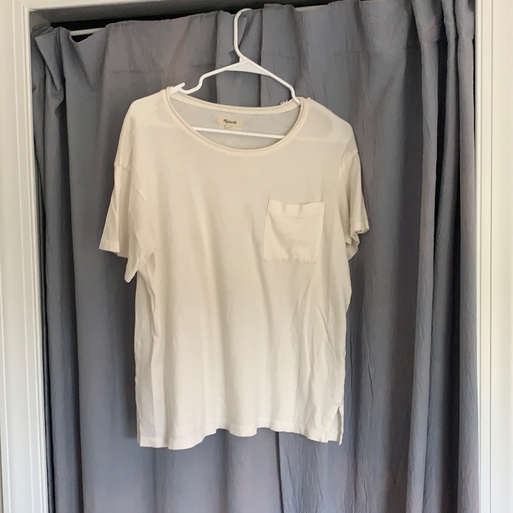 White madewell pocket tee!